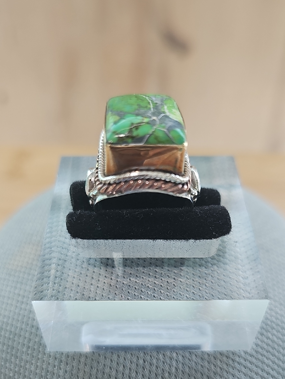 Green Turquoise Statement Ring